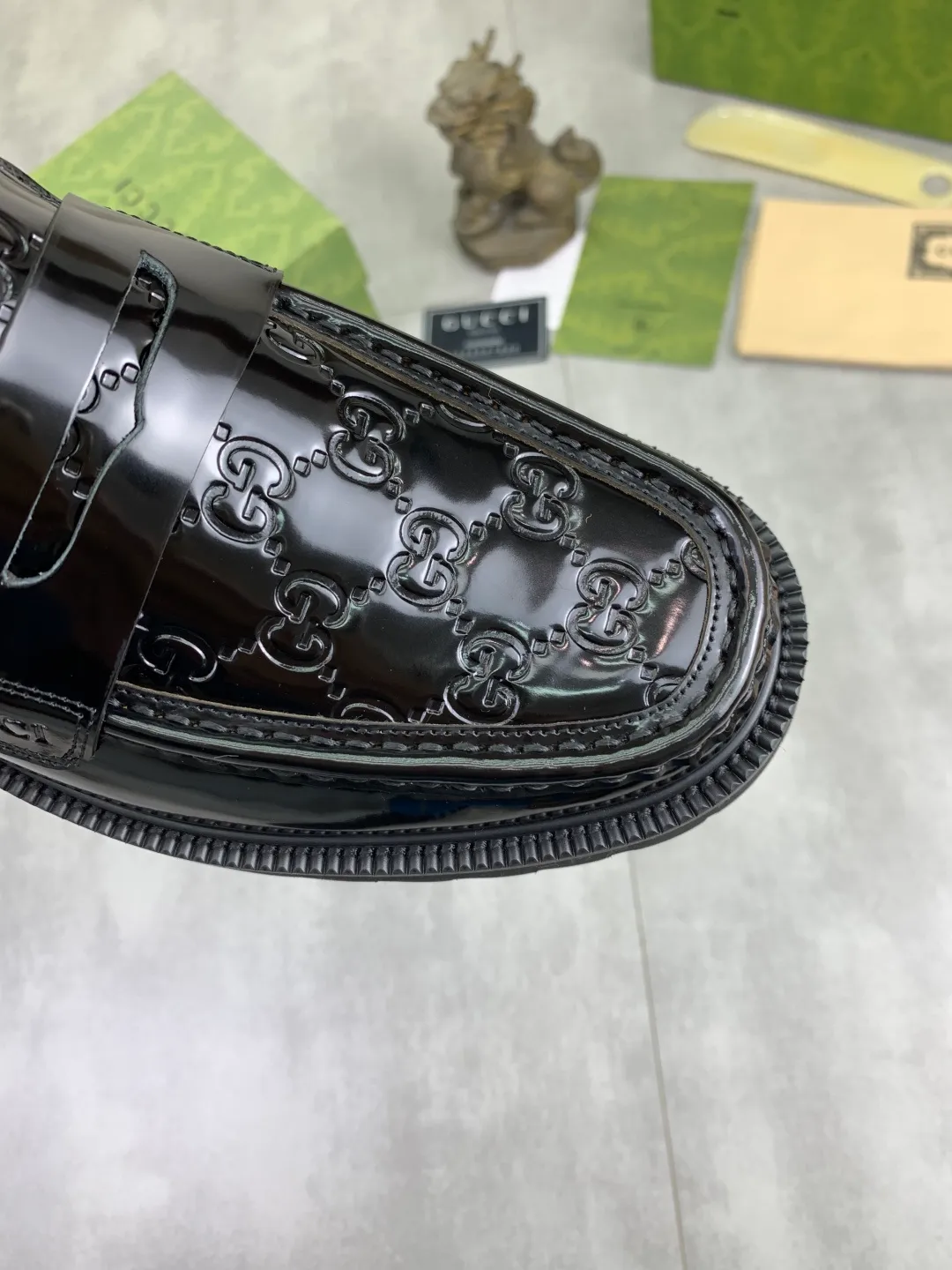 Men's shoes P580💰【New style】🆘Water dyed cowhide lining (GUCCI) Gucci business leather shoes, made of original imported Italian 🇮🇹 open-edge beaded calfskin, fully water-dyed cowhide lining, carefully handmade by professional shoemakers, the original version is specially designed for wear-resistant and lightweight foam outsole. Standard code: 38-45 5️⃣color🉑️select